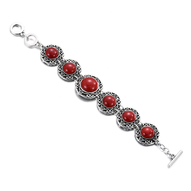 LOVBEAFAS Women’s Bohemian Stone Adjustable Bracelet