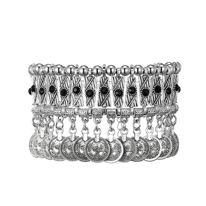 Women’s Vintage Coin Tassel Adjustable Bracelet