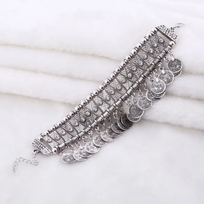 Women’s Vintage Coin Tassel Adjustable Bracelet