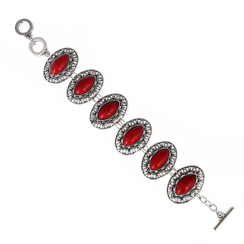 LOVBEAFAS Women’s Bohemian Stone Adjustable Bracelet