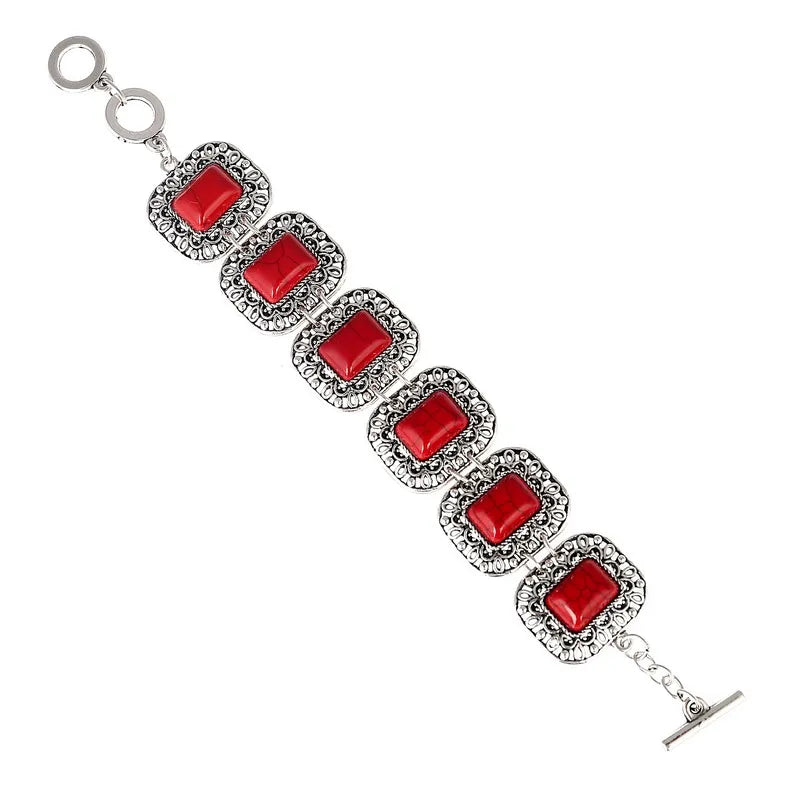 LOVBEAFAS Women’s Bohemian Stone Adjustable Bracelet
