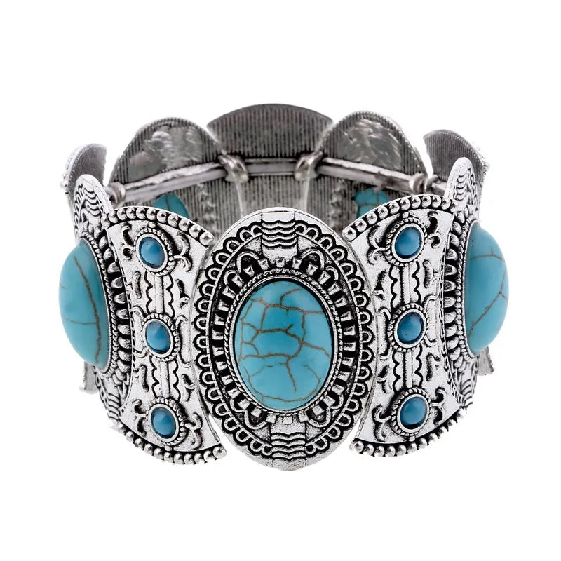 LOVBEAFAS New Fashion Boho Elastic Bracelets & Bangles For Women Ethnic Vintage Stretch Bohemian Femme Bracelets Party Jewelry