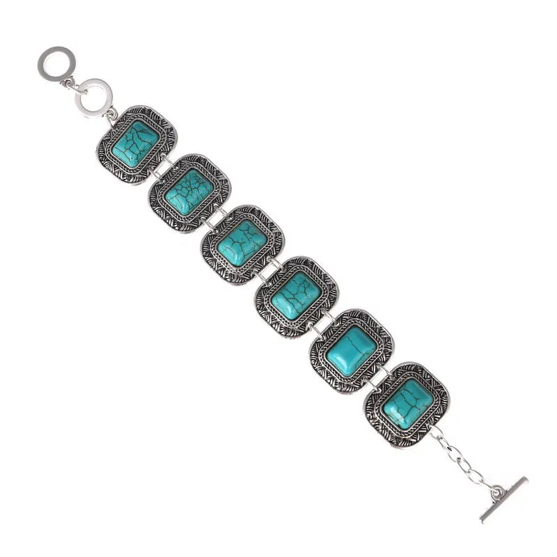 LOVBEAFAS Fashion Ethnic Bohemian Bracelets & Bangles For Women Red Blue Stone Vintage Beach Boho Adjustable Bracelets Jewelry