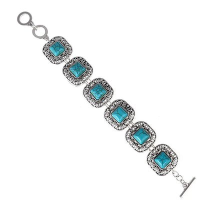 LOVBEAFAS Fashion Ethnic Bohemian Bracelets & Bangles For Women Red Blue Stone Vintage Beach Boho Adjustable Bracelets Jewelry