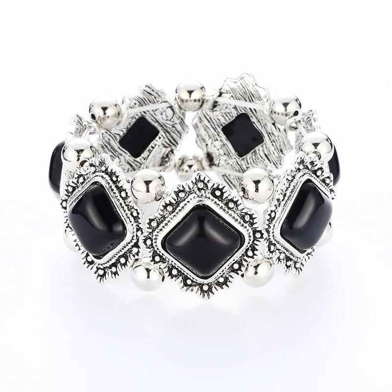 LOVBEAFAS New Fashion Boho Elastic Bracelets & Bangles For Women Ethnic Vintage Stretch Bohemian Femme Bracelets Party Jewelry