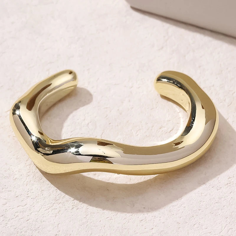 Women’s Vintage Geometric Open Cuff Bangle