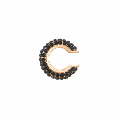 1PC C Shape Round Cartilage Clip Earrings Women Fake No Pierced Earrings Rhinestone Crystal Circel Geometric Ear Cuff Jewelry