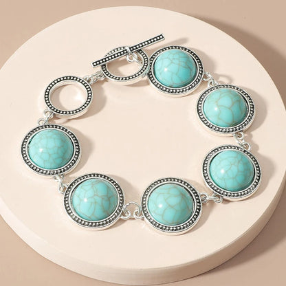 Fashion Boho Vintage Round Pearl Bracelets Bangles For Women Blue Red Black Bead Vintage Bohemian Adjustable Bracelet Jewelry