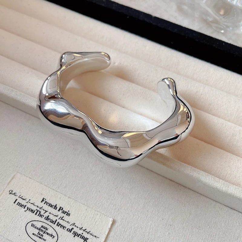 Women’s Vintage Geometric Open Cuff Bangle