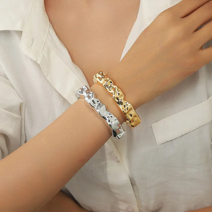 Women’s Vintage Geometric Open Cuff Bangle
