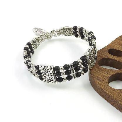 Women’s Boho Natural Stone Beaded Bracelet