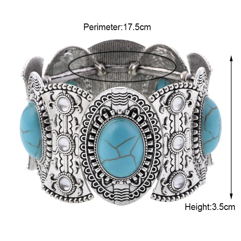 LOVBEAFAS New Fashion Boho Elastic Bracelets & Bangles For Women Ethnic Vintage Stretch Bohemian Femme Bracelets Party Jewelry