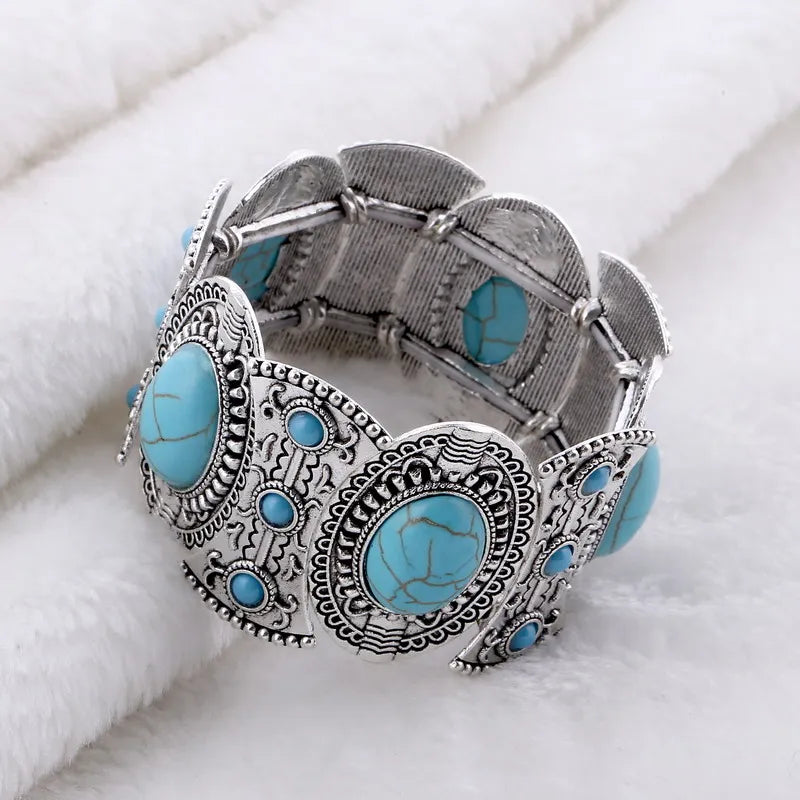 LOVBEAFAS New Fashion Boho Elastic Bracelets & Bangles For Women Ethnic Vintage Stretch Bohemian Femme Bracelets Party Jewelry