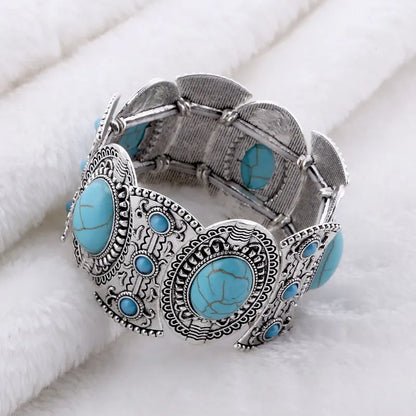 LOVBEAFAS New Fashion Boho Elastic Bracelets & Bangles For Women Ethnic Vintage Stretch Bohemian Femme Bracelets Party Jewelry