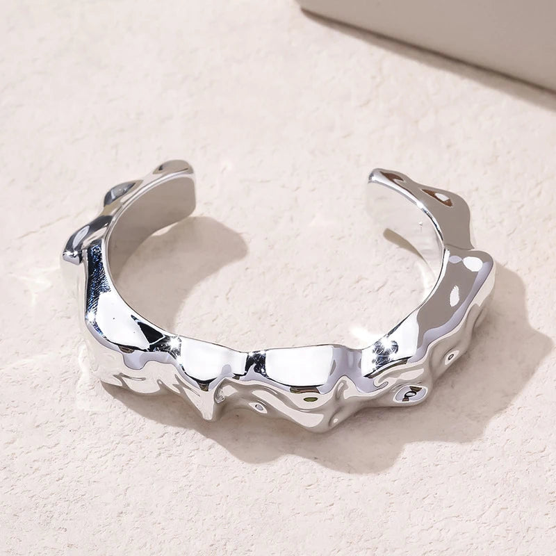 Women’s Vintage Geometric Open Cuff Bangle